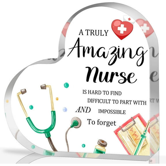 Nurse Gifts For Women, Acrylic Heart Keepsake, Nurse Week Day Appreciation Gift For Nurse, Nurse Birthday Graduation Gift For Nursing Student, Nursing Student Gifts,Nurse Week Gift Idea