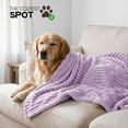 thumbnail image 5 of Utopia Bedding Fluffy Striped Fleece Blanket Lilac Throw, 50x60 Inches Warm, Lightweight, Ribbed, Soft, Cozy, Bed, Sofa, Chair, Home Decor, Gift, 5 of 5