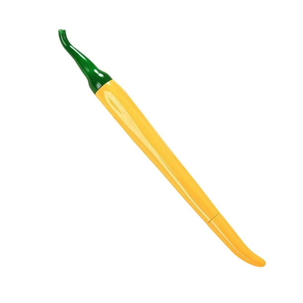 Pisexur Batería de cocina Bolígrafo de chile con diseño de verduras, papelería para estudiantes, bolígrafo de agua, material de oficina, bolígrafo de 5 ml para la cocina del hogar