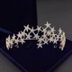 thumbnail image 4 of Zhuge Tiara de boda para novia, diadema de princesa, corona nupcial, joyería para el cabello con diamantes de imitación de cristal, decoración para novia, cumpleaños, graduación, boda (B), 4 of 4