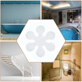thumbnail image 1 of 40pcs Bathtub Sticker Easy to Use Snow Flower Shape Snow Flower Shape Anti Slip Sticker Multipurpose PEVA Safety Shower Tread for Home Bath Shower, 1 of 9