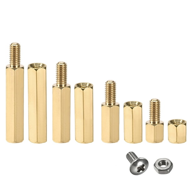 M3x8mm Hex Spacer Brass (F2F) - from ₹60