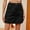 Black, variant on Fankiway Women'S Elastic Waist Workwear Pocket Denim Short Skirt Half Skirt Womens Plus Size Skirts Womens Summer Skirts