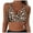 Brown, variant on Triangle Bikini Top Women Lace Up Swimwear Tops Full Coverage Bikini Top Push Up Swim Crop Top Tie Back Bathing Suit Tops Female Womens Bikini & Tankini Tops(Dark Blue,L)
