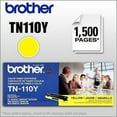 thumbnail image 2 of BROTHER TN110Y Toner Cartridge,Standard Yield,Yellow G5201537, 2 of 4