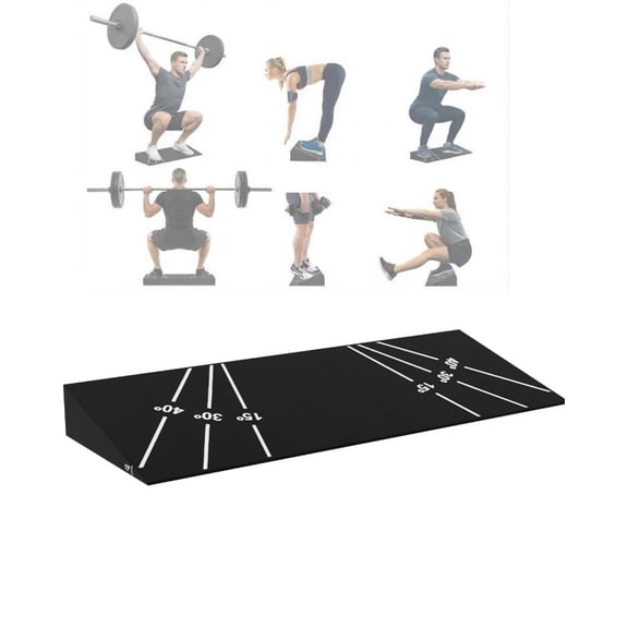 GARVEE Squat Wedges Block,1000lb Capacity Fitness Foot Heel Wedges Blocks Exercise Calf Stretching Slant Board Weightlifting Squat Ramp