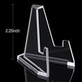thumbnail image 2 of 12 Packs Thicked Card Display Stand 2.24" Small Easel Stands Acrylic Picture Holder Stands Mini Coin Display Easel Baseball Sports Trading Graded Card Holder for Challenge Coin Photo PSA(Clear), 2 of 4