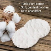 ForPro Professional Collection Premium Cotton Rounds, 100% Cotton, Non-Tearing, Lint-Free, for Cosmetic, Nail, and Personal Use, 2.25”, 600-Count (Pack of 6-100 Cotton Rounds)