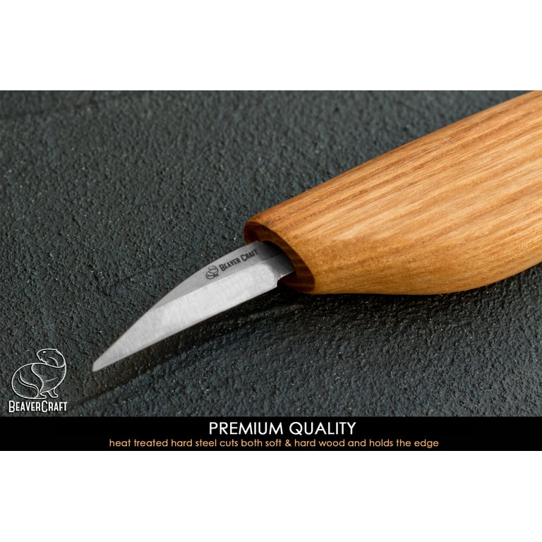 BeaverCraft Wood Carving Detail Knife C15 1.5 Whittling Knife for Detail  Wood Carving Craft Knife - Chip Carving Knife Wood Carving Tools for  Beginners and Kids 