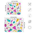 thumbnail image 4 of Yayeee Dish Drying Mat for Kitchen Counter 16"x18" Microfiber Absorbent Pad, Purple Abstract Shapes, 4 of 7