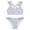 G#1-Blue, variant on Bosanter Girls Bathing Suit 2 Piece Bikini Bathing Suit Ditsy Floral Print Ruffles Swimsuit Set Girls Tankini Swimsuit, Blue 11-12Y