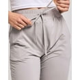 thumbnail image 5 of Real Essentials 3 Pack: Women's Capri Open Bottom Sweatpants - Casual Lounge Athletic Workout Yoga Pants with Pockets (Plus), 5 of 7