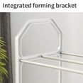 thumbnail image 6 of PEONAVET 3 Tiers Shoe Rack for Entrance, Mental Shoe Shelf Storage Organizer , Boot & Shoe Storage Shelf for Entryway, Hallway, Closet（White）, 6 of 8