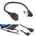 thumbnail image 3 of Chicmine USB 3.0 Type A 90 Degree Right Angled Male to Female Extension Adapter Cable, 3 of 11