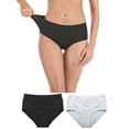 thumbnail image 1 of Womens Seamless Underwear Panties Cotton Briefs Soft Stretch Panty Hipster Underpants 4 Pack, 1 of 6