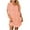Pink, variant on Women's Short Sleeve Holiday Party Dress Solid Color V Neck Metallic Print Casual Dresses Wine XXL
