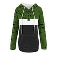 thumbnail image 4 of Black Sweatshirts Women Shirts Clearance Under $10 Fashion Retro Loose Casual Long Sleeve Hoodie Sweatshirt, 4 of 5