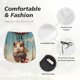 thumbnail image 4 of Balery Hot Air Balloon Guinea Pig Pantalones cortos deportivos para mujer con forro y dos bolsillos, elásticos, para entrenamiento, gimnasio, yoga-Large, 4 of 7