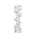 thumbnail image 3 of Rosec Jewels Lab Created Diamond Wedding Ring - Designer Full Eternity Band Ring - EF-VS Quality, 18K White Gold, US 13.00, 3 of 8
