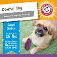 thumbnail image 2 of Arm & Hammer Super Treadz Mini Gator Durable Dental Dog Chew Toy 5 in, 2 of 11