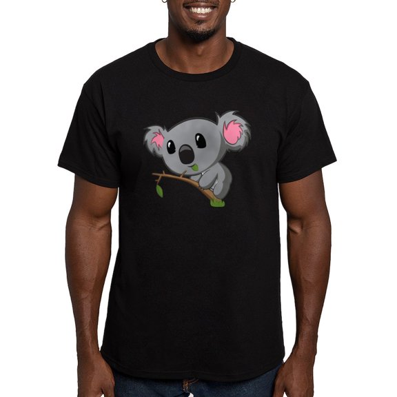 CafePress - Hungry Koala Men's Fitted T Shirt (Dark) - Men's Fitted T-Shirt