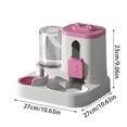 thumbnail image 3 of BallsFHK Fed Automatic Cat Feeder And Water Dispenser, 2 In 1, With 2 Large Capacity Self-feeding Bowls, Suitable For Small And Medium Sized Dogs And Puppies., 3 of 5