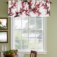 thumbnail image 4 of 2 Pack Valances for Windows, Red Plum Window Valances for Living Room/Bedroom/Bathroom, Nature Flowers Branches Chinese Painting Light Filtering Kitchen Curtain Valance Window Treatment 54"W x18" L, 4 of 9