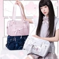 thumbnail image 2 of Japanese Styles Itabag Lovely Shoulder Bag Lacing Crossbody Bag Clear Messenger Bag for Daily And Travel, 2 of 15