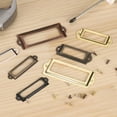 thumbnail image 3 of Soportes de Etiquetas Metálicas Uxcell 60x17mm, 30 PCS Marcos de Etiquetas con Tornillos, Negro, 3 of 7