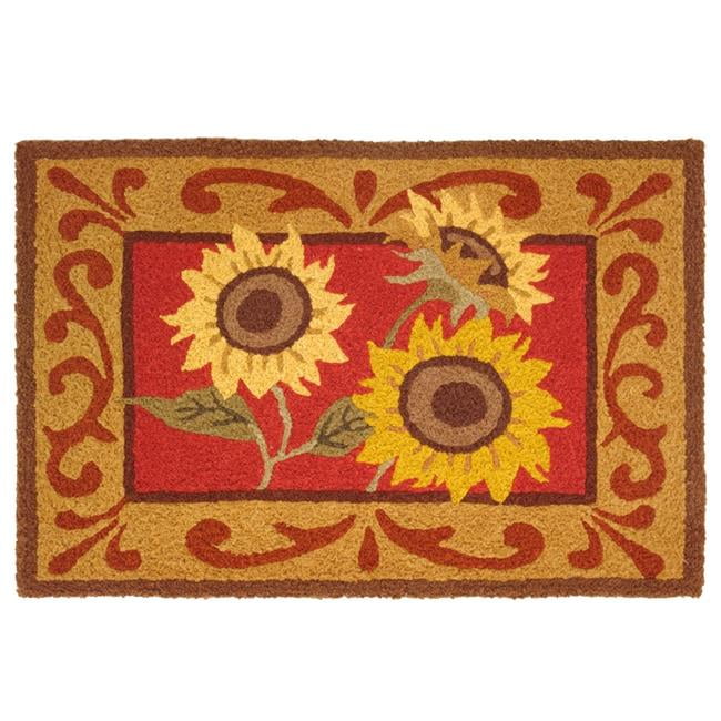 Jellybean Rooster & Sunflowers Indoor/Outdoor Machine Washable 20 x 30 Accent Rug Jellybean Rooster & Sunflowers Indoor/Outdoor Machine Washable 20 x 30 Accent Rug