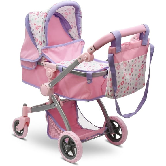 Dolls To Play Convertible Baby Doll Pram Stroller
