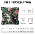 thumbnail image 6 of Awypu William Morris Inspired Cushion Covers Original Design Pillow Case Set of 2 Square Decorative Throw Pillow Cover for Sofa Bed Couch Living Room Bedroom Forest Hedgehog White, 6 of 6