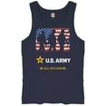thumbnail image 5 of US Army Be All You Can Be Tank Top American Flag Military Veteran DD 214 Patriotic Armed Forces Licensed Men's Top, 5 of 7