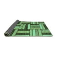 thumbnail image 2 of Ahgly Company Indoor Rectangle Abstract Turquoise Blue Modern Area Rugs, 2' x 5', 2 of 4