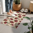 thumbnail image 4 of Multicolor Christmas Floral Pattern Door Rugs,Washable Non Slip Door Mats Indoor,Decorative Door Mats,Entry Mat Indoor for Entrance,Bedroom,Kitchen,Bathroom,16"x24", 4 of 6