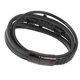 thumbnail image 4 of Pulsera cruzada Moda Acero inoxidable Exquisita Pulsera artesanal Joyería de mano Negro 8.46 pulgadas, 4 of 5