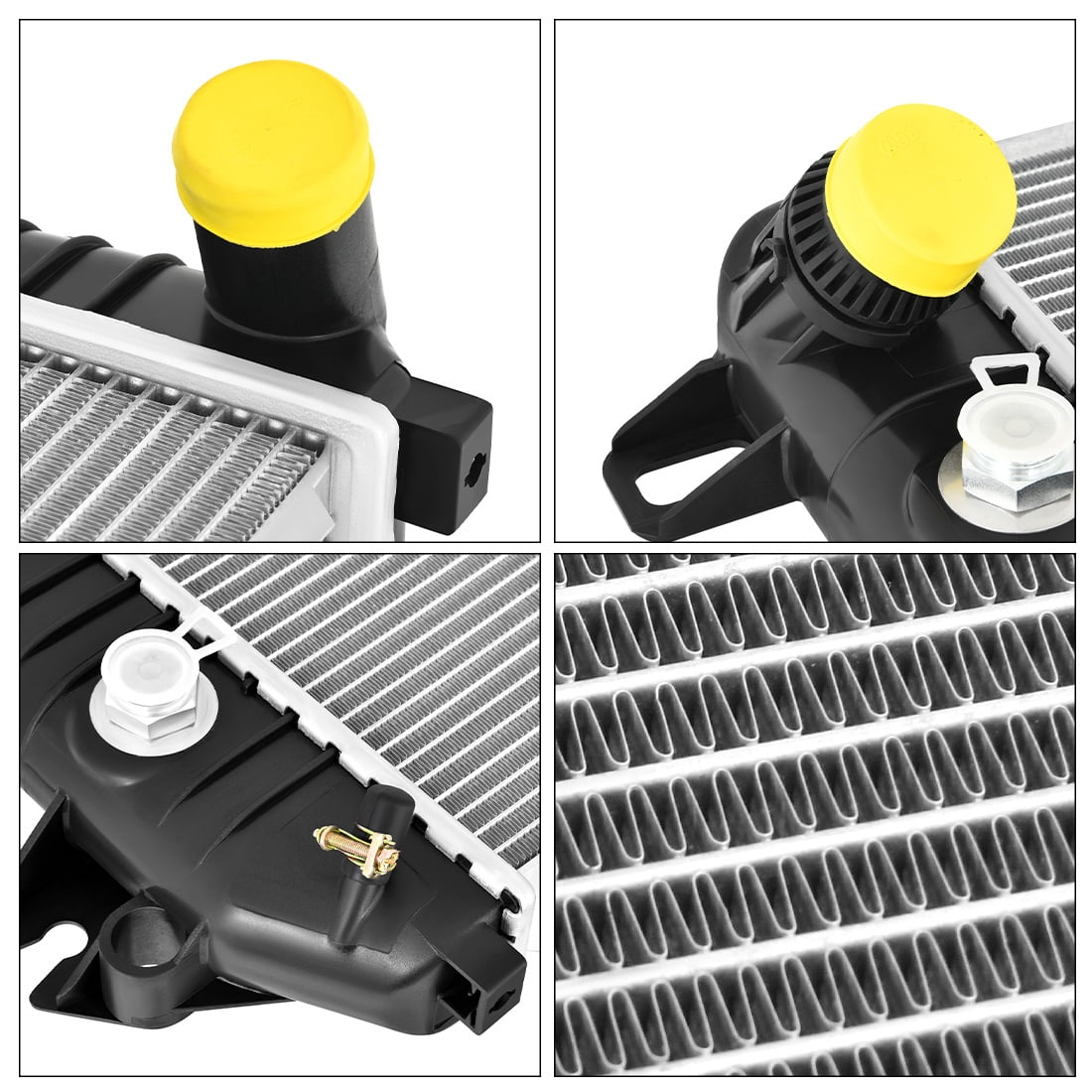 LEDKINGDOMUS Aluminum Radiator for 2006-2010 Chevy Silverado/GMC Sierra 2500/3500 HD Classic V8 6.6L - Direct Fit High Efficiency Leakproof Design