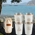 thumbnail image 4 of Taza de acero inoxidable de 4 piezas/paquete, cerveza de metal/café/taza de té/taza de Cola Tazas de acero inoxidable, 4 of 8