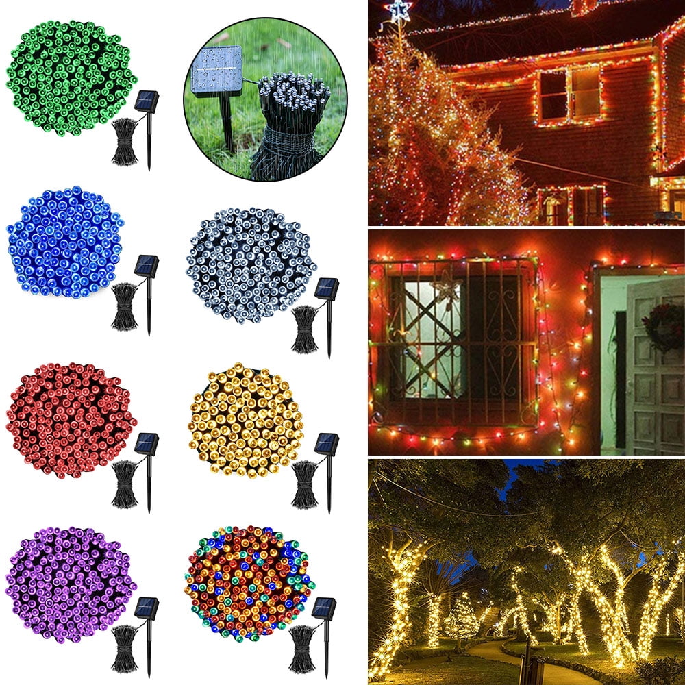 Details about   Waterproof 50LED Solar Garden Outdoor Fairy String Lights Christmas Party Decor 