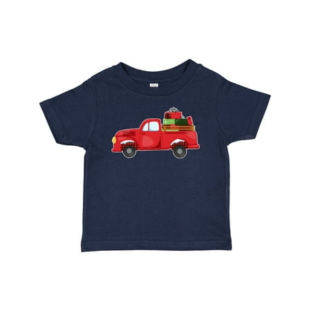 

Inktastic Christmas Red Vintage Truck with Presents Boys or Girls Baby T-Shirt