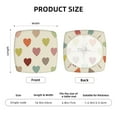 thumbnail image 6 of Easygdp Heart Polka Dot Square Chair Cushion Cover Stretch Chair Seat Covers Removable Washable for Hotel, Bedroom, Office, 6 of 9