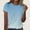 Blue, variant on Women's T Shirts Graphic 4XL Gradient Color Crew Neck Casual Loose T-Shirt