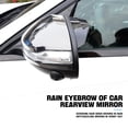 thumbnail image 3 of 2PCS Car Rear View Mirror Rain Eyebrows, Rainproof Auto Side Mirror Guard, Waterproof PVC Vehicle Rearview Mirror Rain Visor Smoke Cover, Car Accessories for Truck, SUV, Van,Transparent Black, 3 of 8