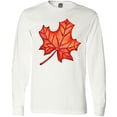 thumbnail image 3 of Inktastic Red Canadian Maple Leaf Long Sleeve T-Shirt, 3 of 5