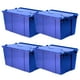 thumbnail image 1 of Caja Organizadora con Tapa Bisagras VentDepot 4 Pzas 15kg 50x30x21cm Apilable Color Azul, 1 of 1