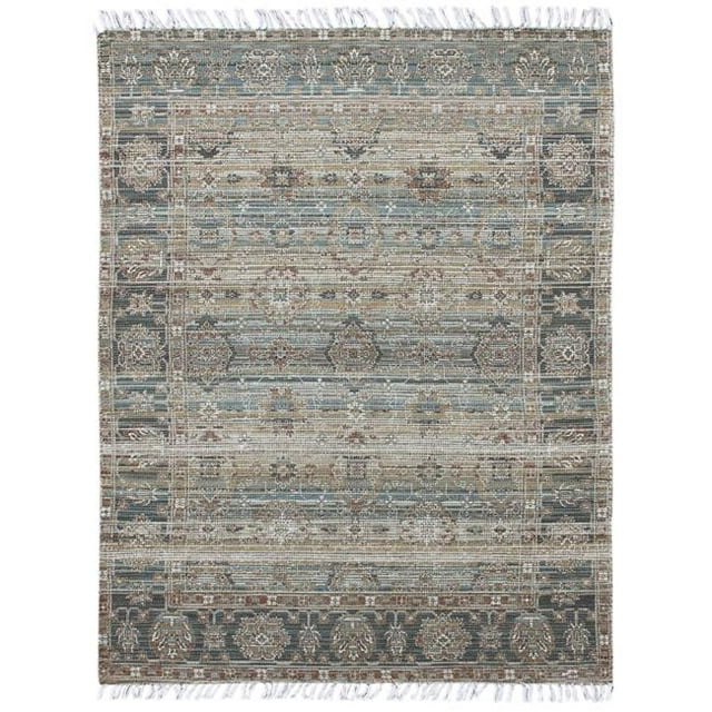 Amer Rug PRE10576 Prairie Hand-Woven Area Rug, Sage Green - 5 ft. x 7 ft. 6 in.