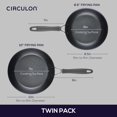 thumbnail image 2 of Circulon A1 Series with ScratchDefense Technology Nonstick Induction Frying Pans/Skillet Set, 8.5 Inch and 10 Inch - Graphite, Skillet Set (8.5" & 10"), 2 of 8