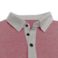 thumbnail image 6 of RYRJJ Men's Casual Polo Shirts Classic Short Sleeve Basic Button T-Shirt Lightweight Cotton Golf Tee Tops with Pocket(Pink,L), 6 of 7
