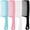 blue;white;black;pink, variant on OPALESQUE 4PCS Wide Tooth Detangling Comb, Large Hair Styling Comb for Curly, Wet, Long Hair (Multi-colored, Polypropylene, Handgrip)