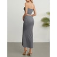 thumbnail image 6 of Biezeib Women Skirt Set, Elegant Bow Strapless Backless Tube Top with Midi Skirt Summer Outfit, 6 of 6
